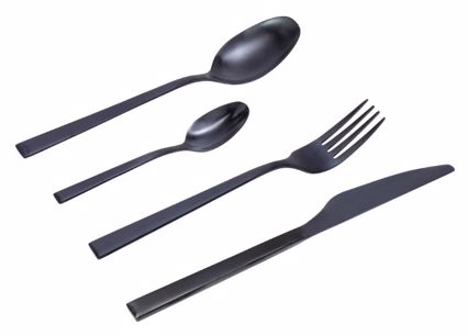 Cryspo Trio Σετ 24 τεμαχίων Μαχαιροπίρουνα Stainless Steel 'Durable' Black Matt 4556204